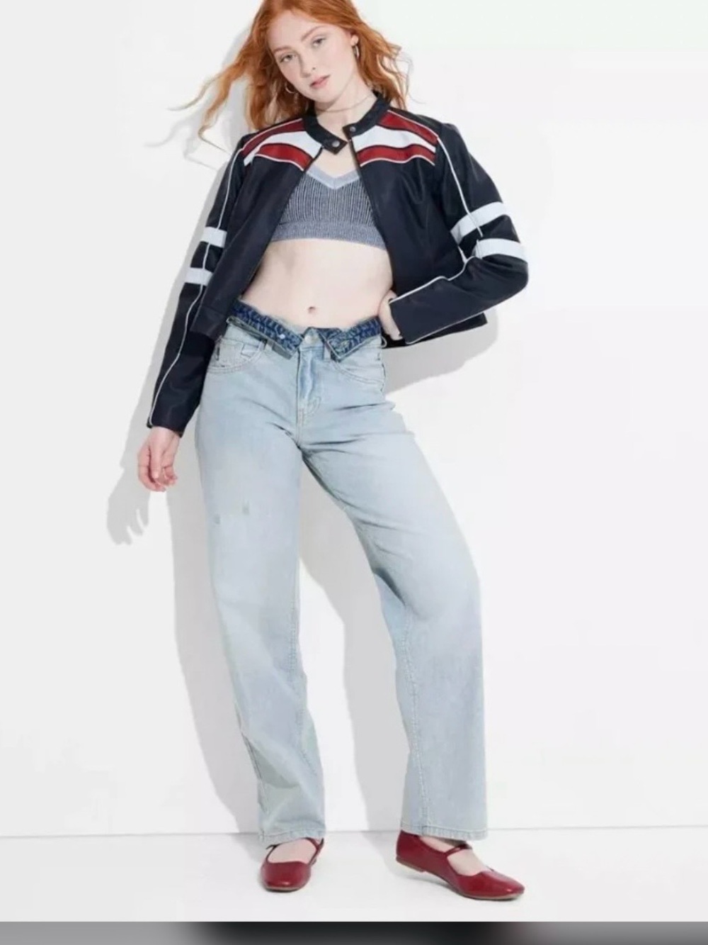 Wild Fable Midrise double top straight leg jeans from Target 🎯